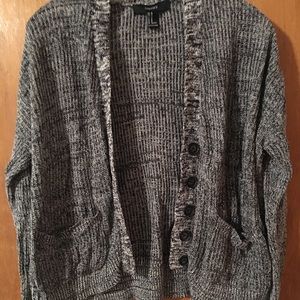 Comfy Grey Women’s Sweater Cardigan